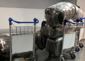 В "Борисполе" у азербайджанца изъяли 200 кг контрабанды брендовых вещей (фото)