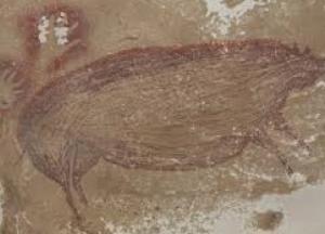 Археологи нашли самый древний наскальный рисунок животного: фото