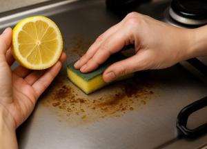 Як видалити плями від жиру з кухонних поверхонь без хімії