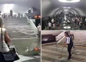 В Харькове затопило станцию метро (видео, фото)
