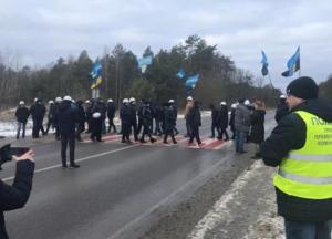 На Львовщине шахтеры перекрыли международную трассу (фото)