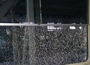 В Киеве обстреляли трамвай с пассажирами (фото)