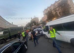 В центре Киева со стрельбой задержали опасных преступников (фото, видео)