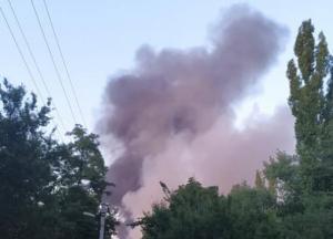 На Донетчине вспыхнул сильный пожар: столб дыма виден за километры (фото, видео)