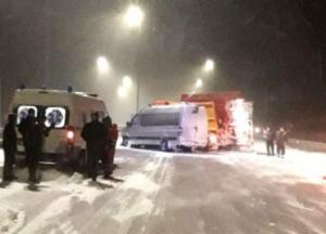 В Ровенской области столкнулись маршрутка и снегоочистительная машина (фото)