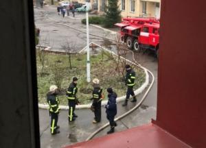 В Киеве горел психоневрологический диспансер