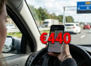 Один погляд у телефон за кермом у Нідерландах може коштувати вам €440