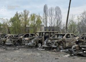 Масована атака на Київ: вигоріло 60 авто, загинули двоє охоронців (відео)
