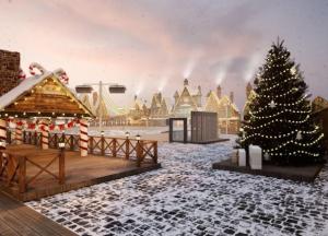 Каток и магические мастер-классы: Osocor Residence создали масштабную зимнюю локацию для киевлян и гостей столицы