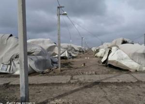Под Николаевом ураган снес палаточный городок ВСУ (фото)