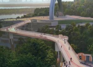 В Киеве перекрыли новый мост над Владимирским спуском