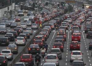 Киев застыл в утренних пробках (карта)