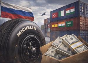 Росія продовжує імпорт авіаційних шин Michelin попри санкції — через посередників
