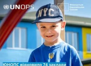ЄС та ЮНОПС відновили 74 заклади освіти в Україні, пошкоджені війною