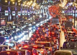 Киев сковали пробки (карта) 