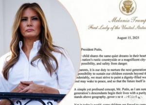 Ганьба і сором для США: Fox News оприлюднив лист Меланії Трамп Путіну про дітей (фото документа)