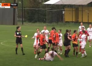 Футболістки Шахтаря та Кривбасу побилися після матчу чемпіонату України (відео)