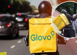 Шлемом по голове и кулаками: курьер Glovo жестоко избил мужчину в Киеве (видео)