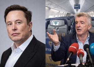 «Він ідіот»: Ілон Маск і глава Ryanair Майкл О’Лірі обмінялися образами через Wi-Fi Starlink