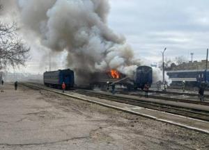 Шахед спалив вагон у Миколаєві, напередодні прилетіло за кілька метрів від потяга "Дніпро-Ковель" (відео)