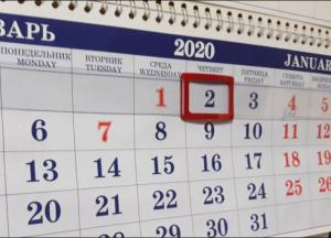Выходные в январе 2020: сколько будут отдыхать украинцы