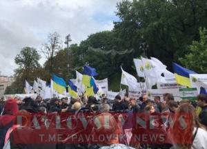 Под Кабмином митингуют аграрии (фото)