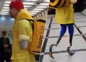 Российский спортсмен без рук и ног работает курьером, чтобы собрать деньги на участие в Паралимпиаде