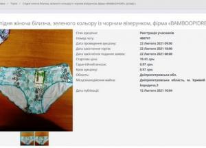 В Кривом Роге за долги отобрали женские трусы и выставили на аукцион