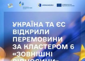 Україна та ЄС розпочали переговори щодо зовнішньої політики та безпеки в рамках шостого кластера