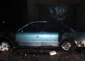В Днепропетровской области сгорел автомобиль