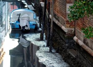 В Венеции из-за рекордных отливов пересохли каналы 