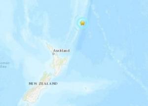 Возле Новой Зеландии произошло сильное землетрясение