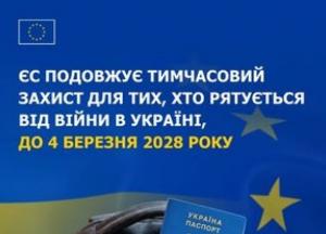 ЄС продовжив тимчасовий захист для українців до 2028 року