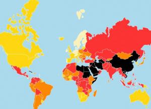Україна опустилась в рейтингу свободи слова – «Репортери без кордонів»..