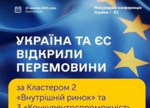 Україна та ЄС розпочали переговори щодо інтеграції у внутрішній ринок та конкурентоспроможності