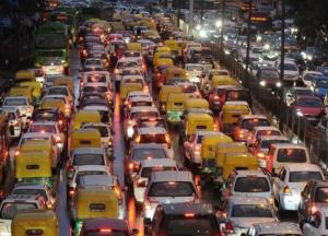 Киев сковали вечерние пробки (карта)