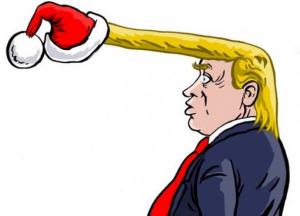 Новый год 2020: появились яркие карикатуры с Путиным и Трампом