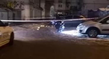 В Киеве расстреляли авто и украли миллионы (видео)
