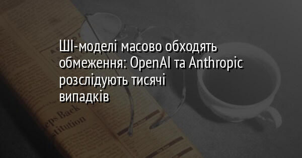 ШІ-моделі масово обходять обмеження: OpenAI та Anthropic розслідують тисячі випадків