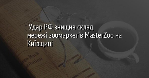 Удар РФ знищив склад мережі зоомаркетів MasterZoo на Київщині